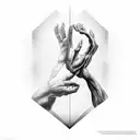 the creation of adam tattoo design idea