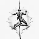 the creation of adam tattoo design idea