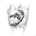 the creation of adam tattoo design idea