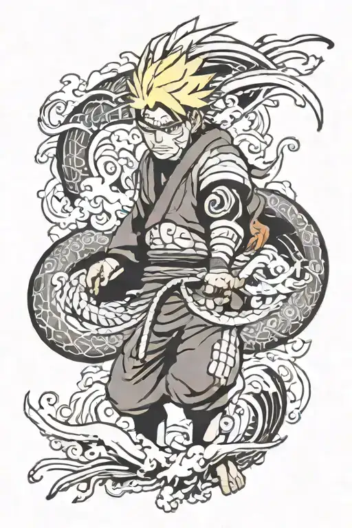 Naruto sleeve tattoo tattoo design idea