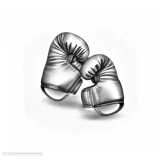 boxing gloves tattoo design idea