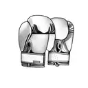 boxing gloves tattoo design idea