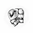 boxing gloves tattoo design idea