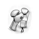 boxing gloves tattoo design idea