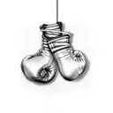 boxing gloves tattoo design idea