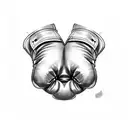 boxing gloves tattoo design idea