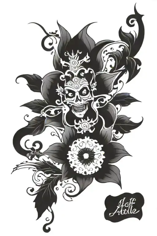 attitude towards life tattoo design idea