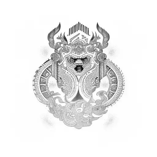 sleeve incorporating South Korean and Mexican culture tattoo design idea