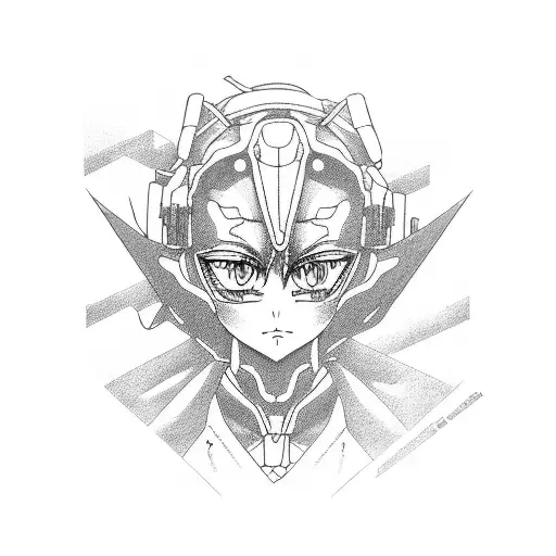 Asuka evangelion tattoo design idea