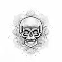 dancing skeleton  tattoo design idea