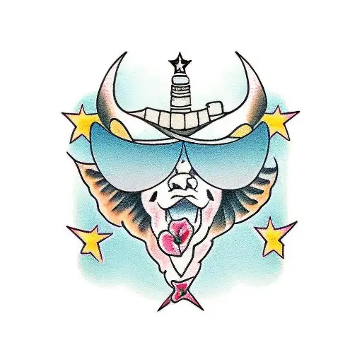 cowgirl  punchy tattoo design idea