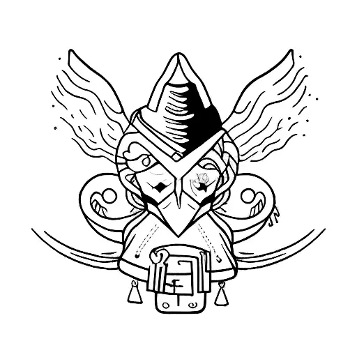 sand western punchy tattoo design idea