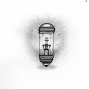 lightbulb, semicolon, "Keep the light on" tattoo design idea