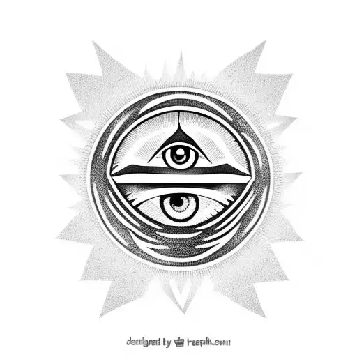 Evil Eye tattoo design idea