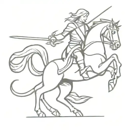 St George killing the dragon  tattoo design idea