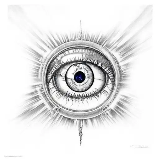 A mashup of the Eye of Sauron and the Death Star tattoo design idea