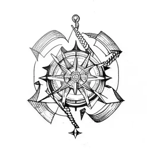 Simple compass tattoo / arrow tattoo - Tattoo Designs SL | Facebook