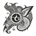 Cursed tattoo design idea