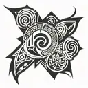 Cursed tattoo design idea