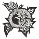 Cursed tattoo design idea