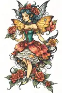faery tattoo design idea