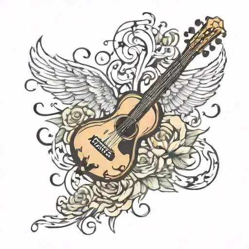 music and mental health tattoo design idea