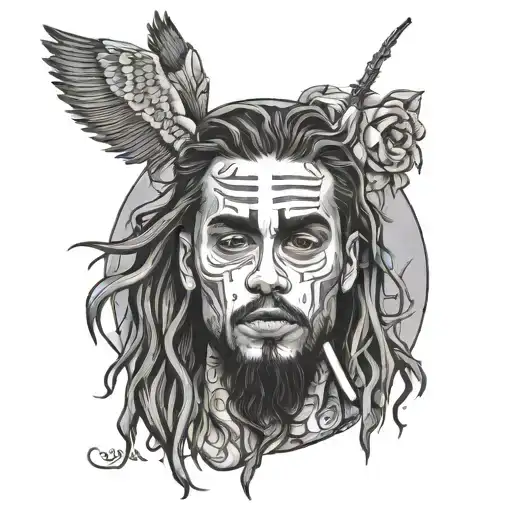 $uicideboy$ portrait tattoo tattoo design idea