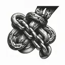 new chains same shackles tattoo design idea
