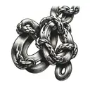 new chains same shackles tattoo design idea