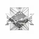 A Ben Howard I Forget Where We Were inspired tattoo including drawings of lyrics tattoo design idea