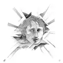 A Ben Howard I Forget Where We Were inspired tattoo including drawings of lyrics tattoo design idea