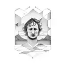 A Ben Howard I Forget Where We Were inspired tattoo including drawings of lyrics tattoo design idea