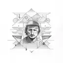 A Ben Howard I Forget Where We Were inspired tattoo including drawings of lyrics tattoo design idea