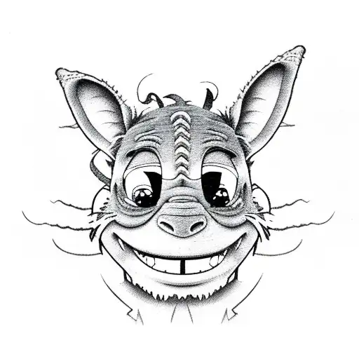 stitch Indiana Jones tattoo design idea
