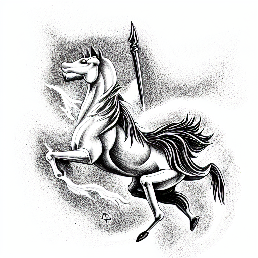 conquest of the four horsemen tattoo design idea