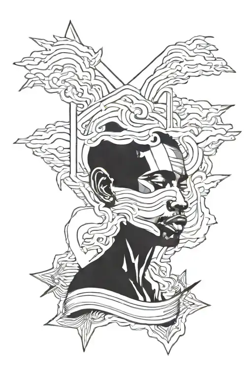 frank ocean inspired tattoo design idea