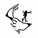 world broken bone tattoo design idea