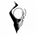 world broken bone tattoo design idea