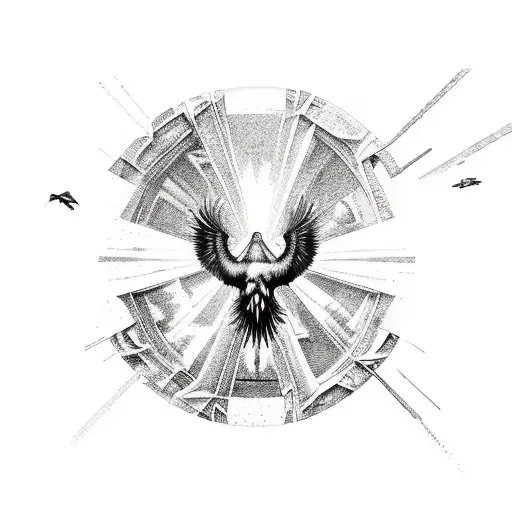 icarus fall tattoo design idea