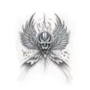 icarus fall tattoo design idea