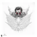 icarus fall tattoo design idea