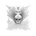 icarus fall tattoo design idea