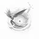 icarus fall tattoo design idea