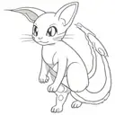 a realistic Pokémon Mew tattoo design idea