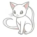 a realistic Pokémon Mew tattoo design idea