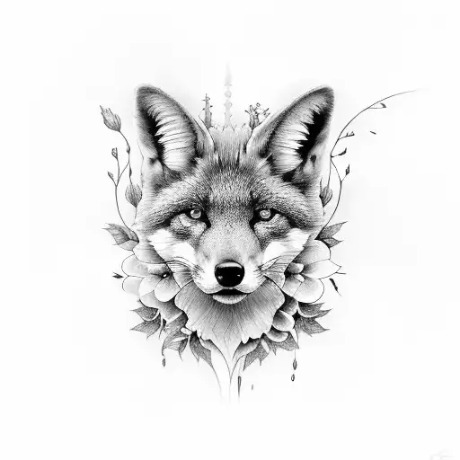 darkness, blackberries, foxglove tattoo design idea