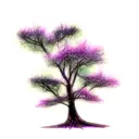 pine trees, faeries, sparkles tattoo design idea
