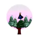 pine trees, faeries, sparkles tattoo design idea