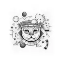 happiness is a construction tattoo design idea