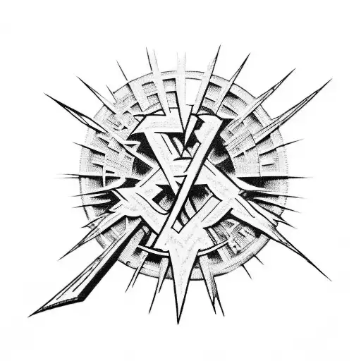 Old school, rock and roll, metallica logo, rammstein logo, foo fighters logo tattoo design idea
